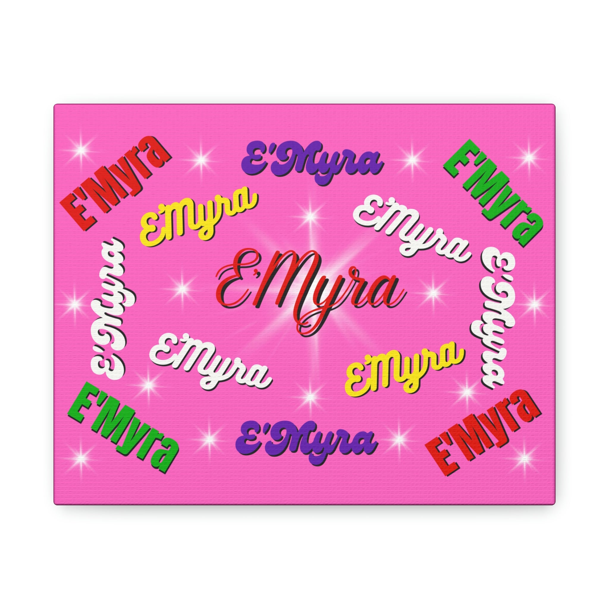 Personalized 10" x 8" Canvas Gallery Wraps (Please Email me first with your name and other request)