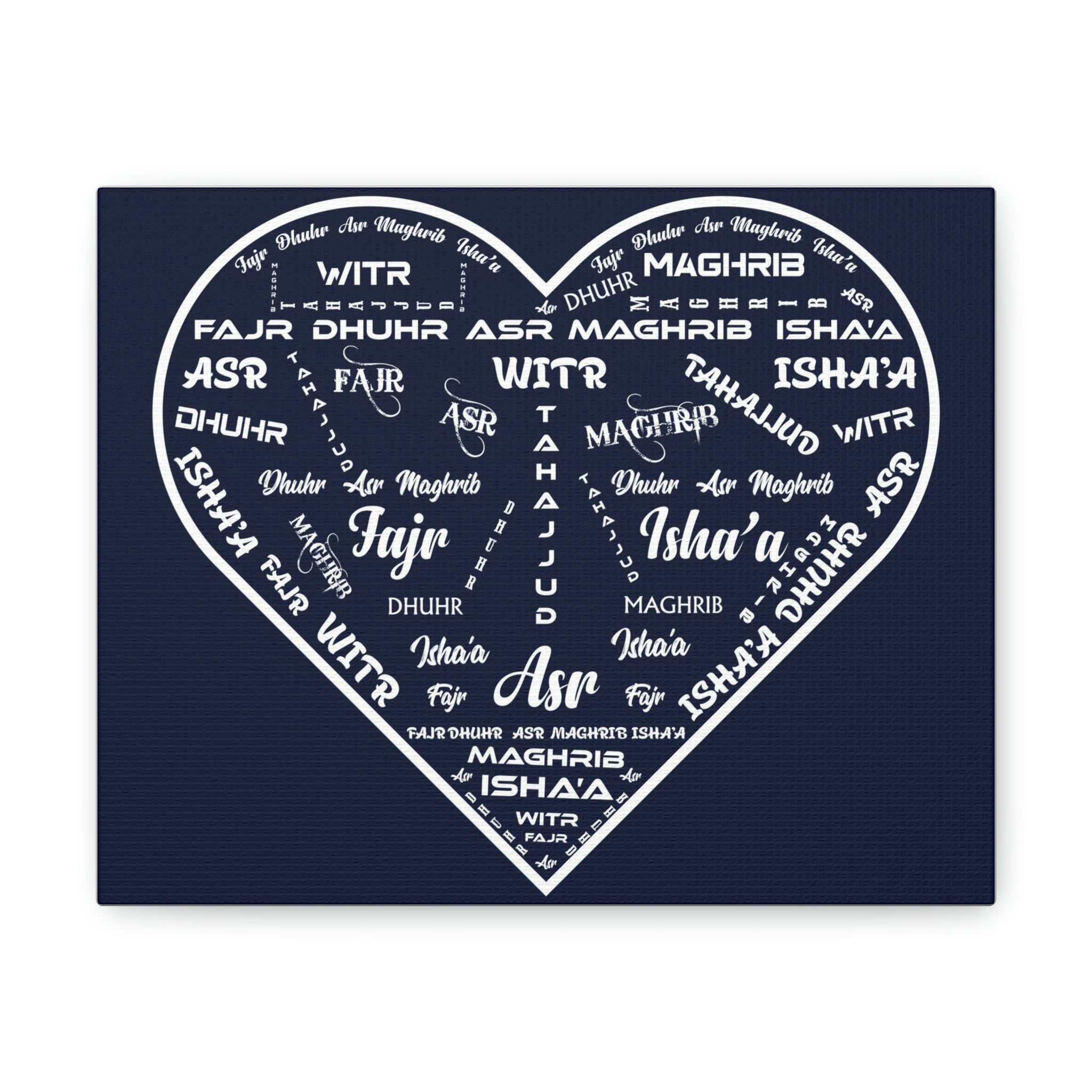 Islamic Prayers Canvas Wall Art 10" x 8" (Please contact me by email if you'd like to make a request)