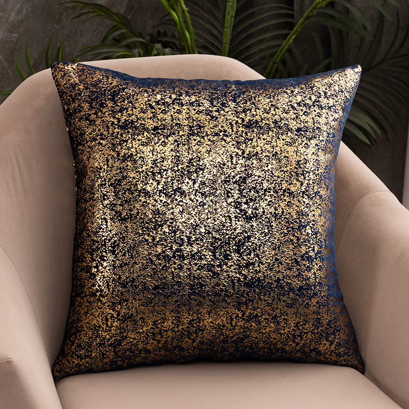 Rich Velvet Snowflake Gold Stamping Pillowcase