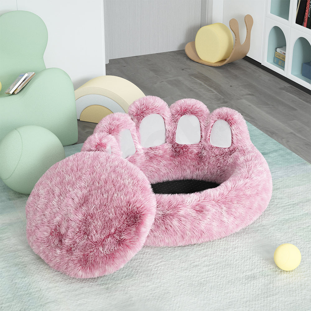 Long Plush Cat Paw Warm Bed