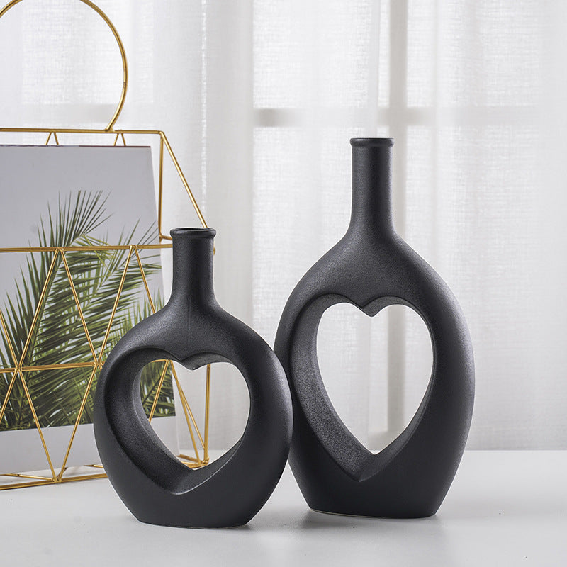 Home Creative Skeleton Love Ceramic Vase Ornaments