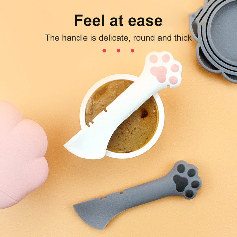 Multifunction Pet Canned Spoon Jar Opener Puppy Feeding Mixing Wet Dry Scoop Cat Dog Accessories Feeder Shovel Pets Tableware Multifunction Pet Canned Spoon Jar Opener Puppy Feeding Mixing Wet Dry Sco