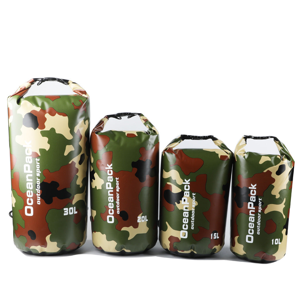 Camouflage Backpack Wear-resistant and Scratch-resistant Bucket Bag Waterproof and Moisture-proof for Outdoor Sports