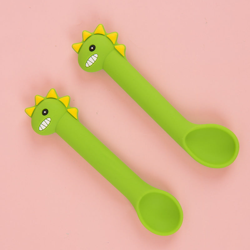 Silicone Baby Spoon and Feeding Tray Trainer Ms. Leah's Place