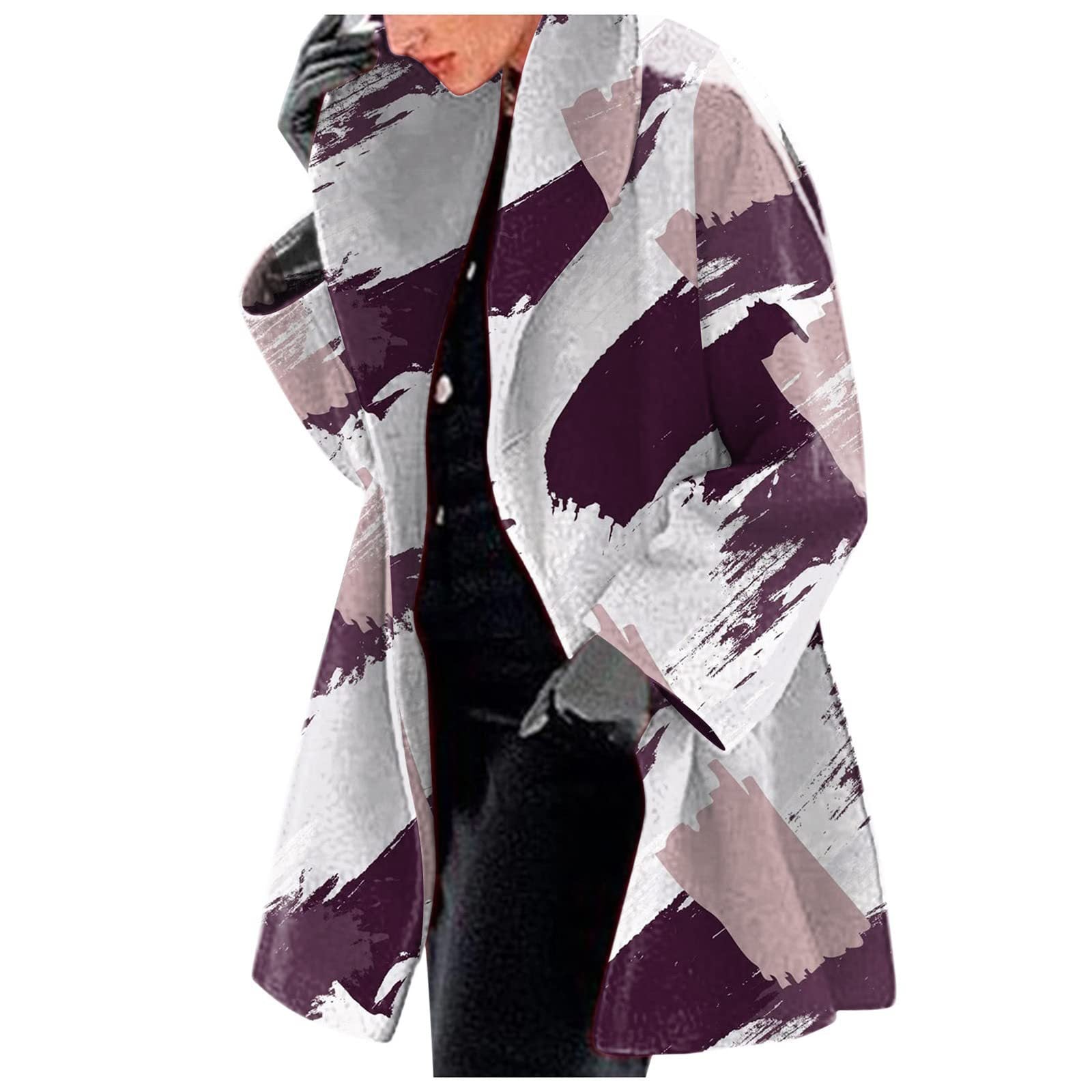 Ladies Fashion Woolen Printed Jacket