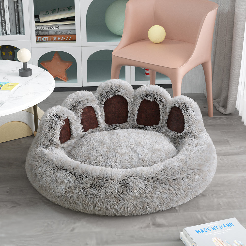 Long Plush Cat Paw Warm Bed