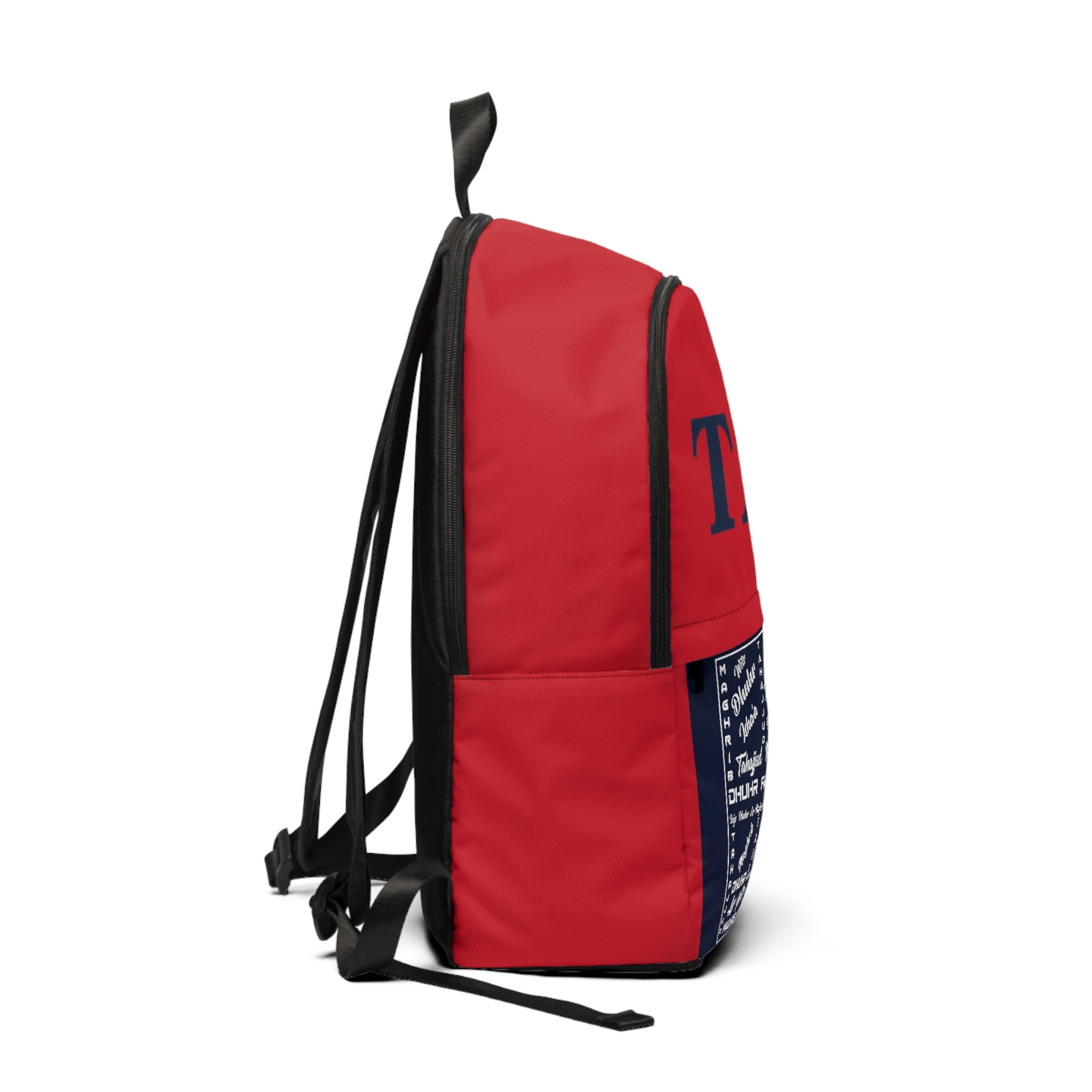PRAYERS With Personalized Name Unisex Fabric Backpack / Book Bag