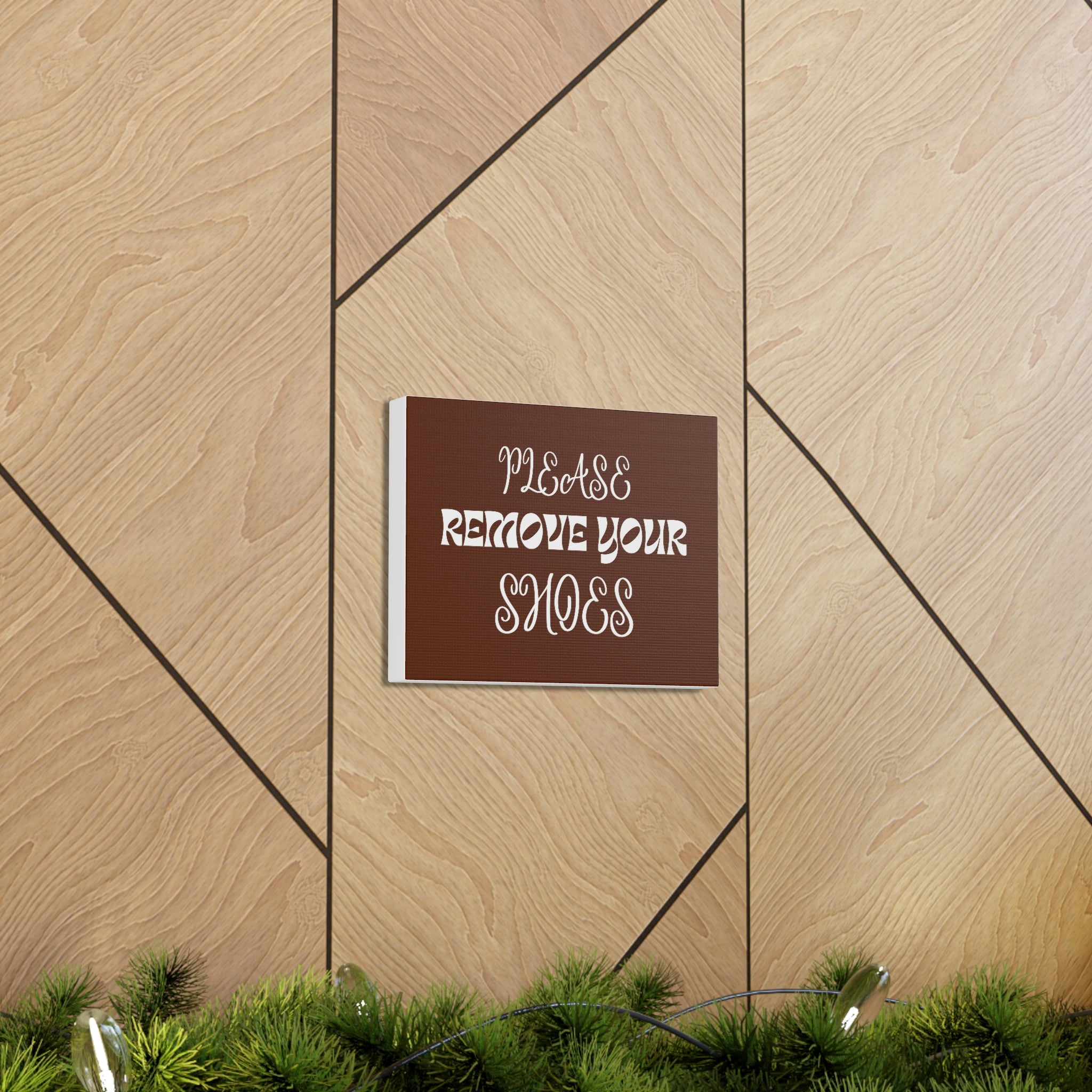 Please Remove Your Shoes 10" x 8" Canvas Gallery Wraps (If you'd like another color or saying please just let me know)