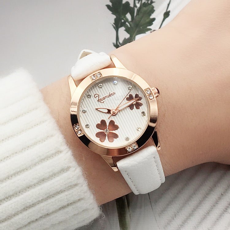 Girl's Flower Style Quartz Watch
