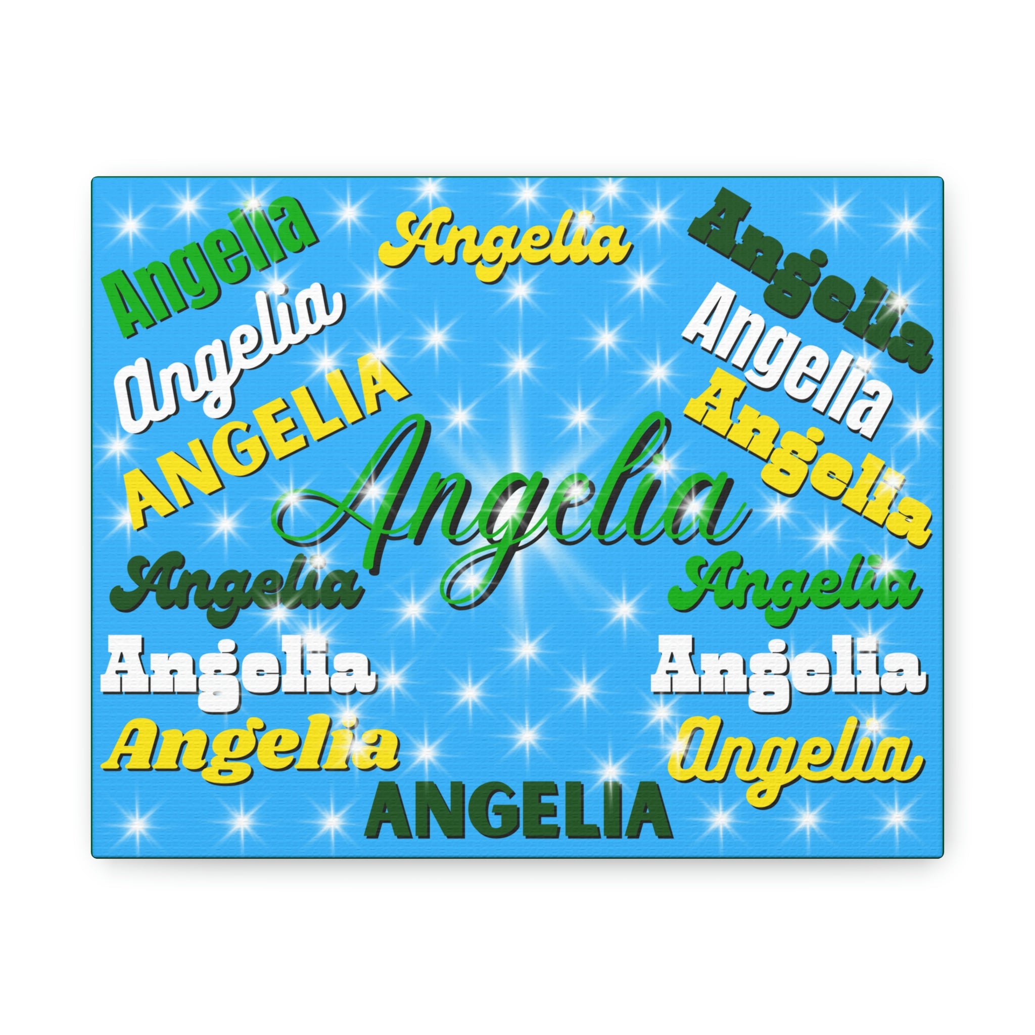 Personalized 10" x 8" Canvas Gallery Wraps (Please Email me first with your name and other request)