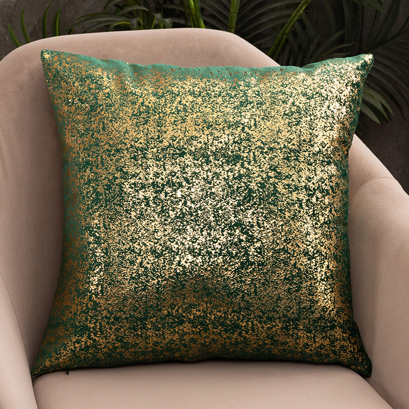 Rich Velvet Snowflake Gold Stamping Pillowcase