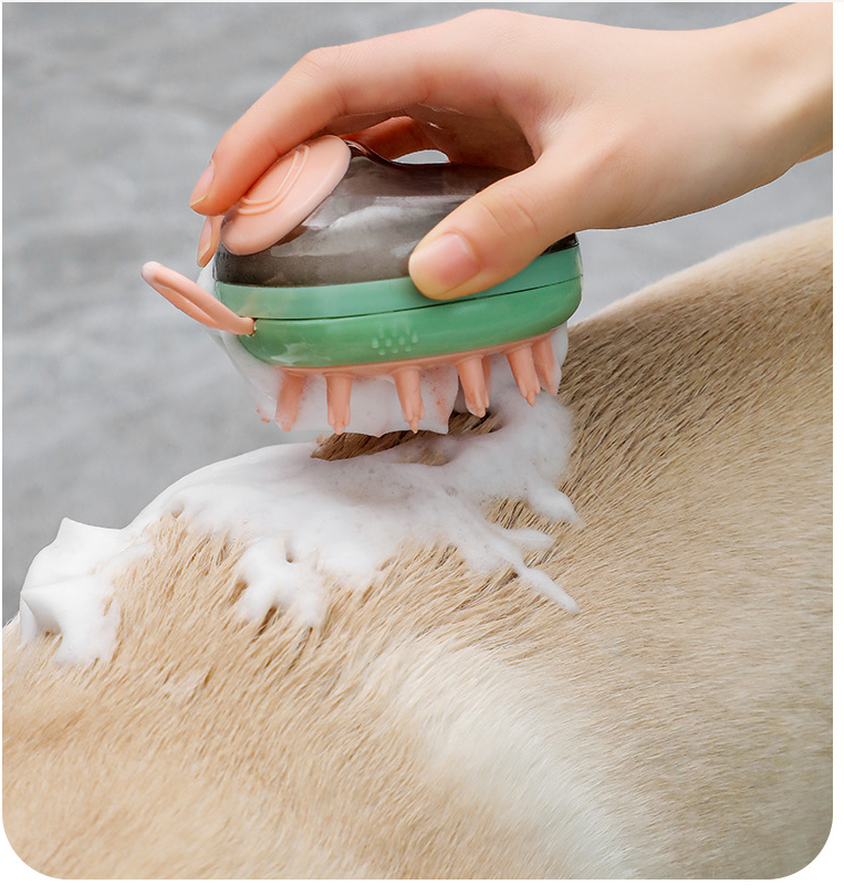 New 2 In 1 Pet Cleaning Bathing Massager