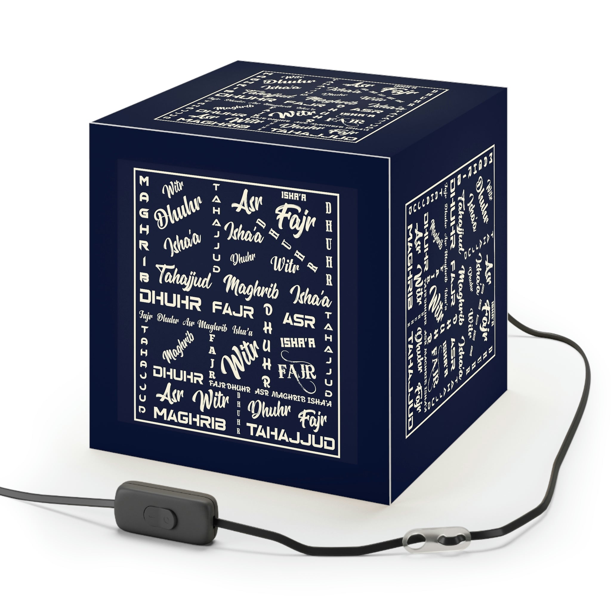 Personalized Light Cube Lamp Customized Tripod Lamp with High-Res Printed Shade, US\CA plug  (Please email me if you'd like to request something personalized)