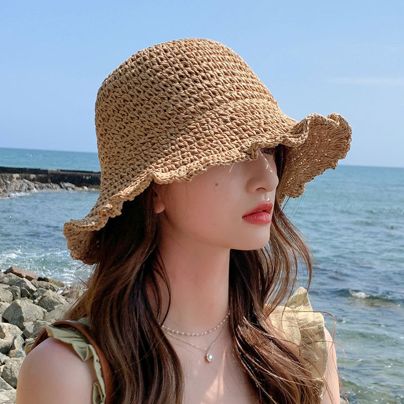 Women's All Match Sunscreen Face Covering Travel Sun Hat