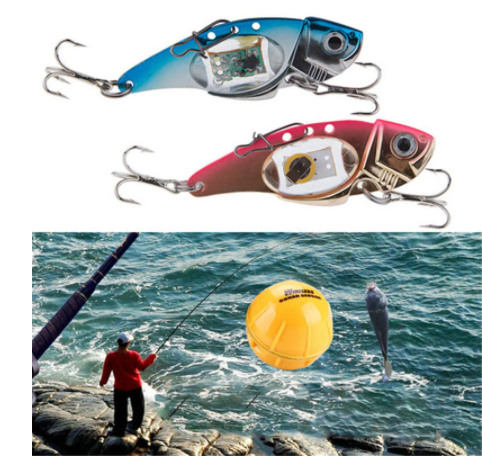 LED Fish-shaped Underwater Fish Lure Light Device Luminous Light Fish-shaped Fish Lure Light Underwater Fish Catcher Bait Fishing Gear