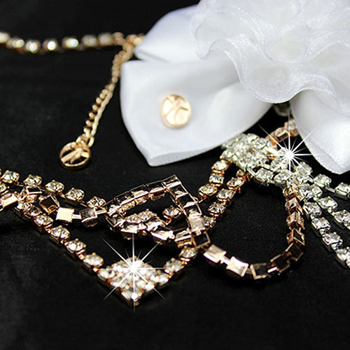 Fashion Layered Necklace And Earrings Set