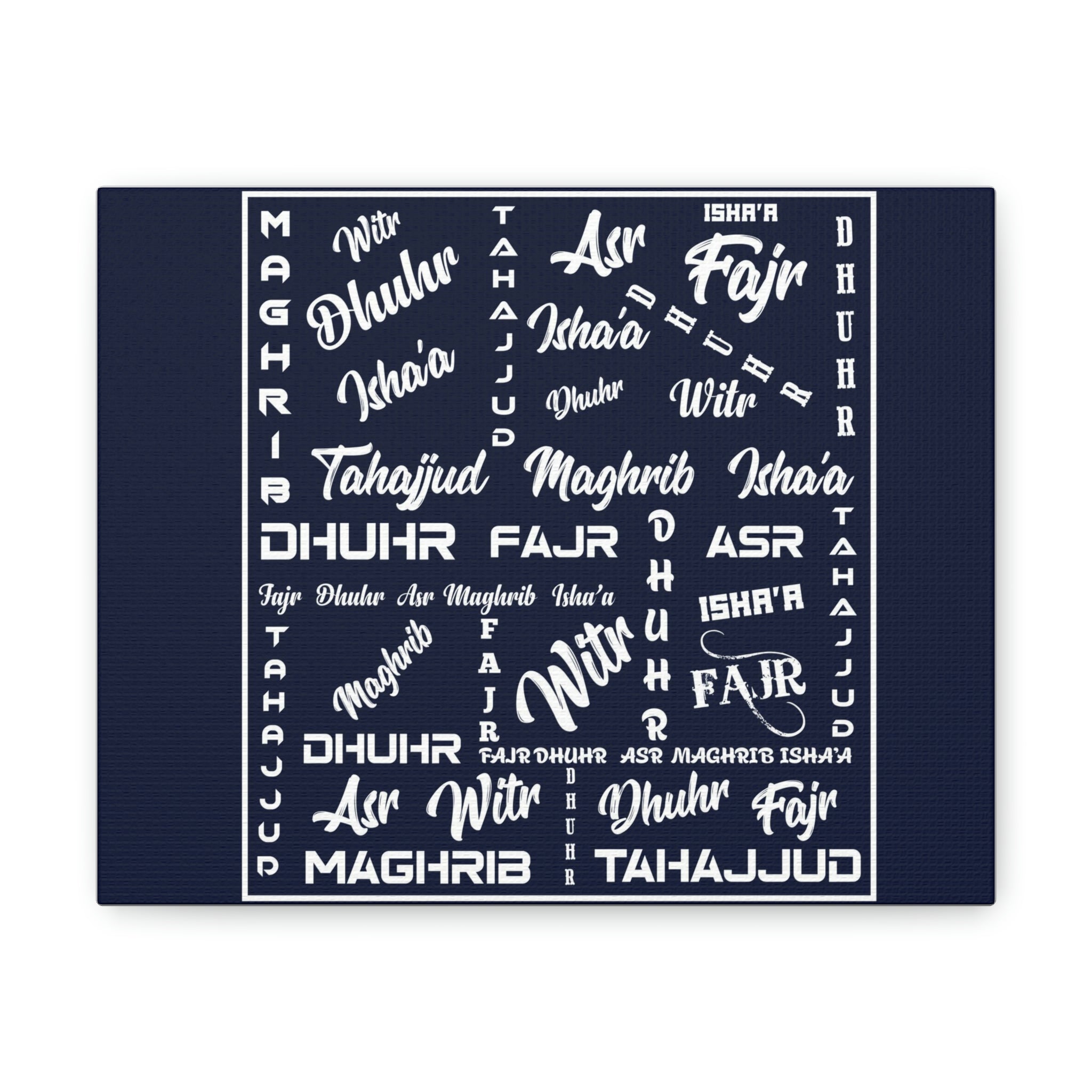 Islamic Prayers Canvas Gallery Personalized 10" x 8" Canvas Gallery Wraps (Please Email me first with your name and other request) Personalized Wall art Canvas picture Gifts Love Customized