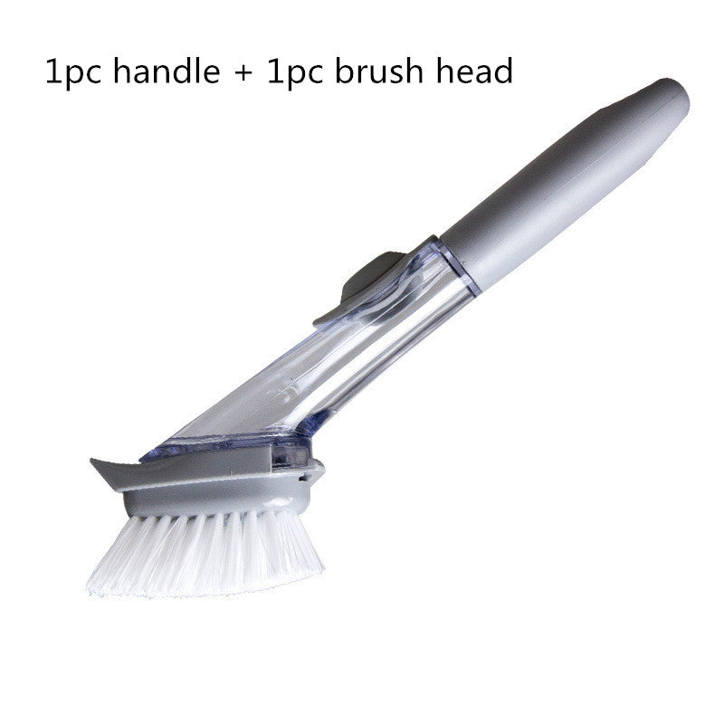 2 In1 Long Handle Cleaning Brush With Removable Brush Head