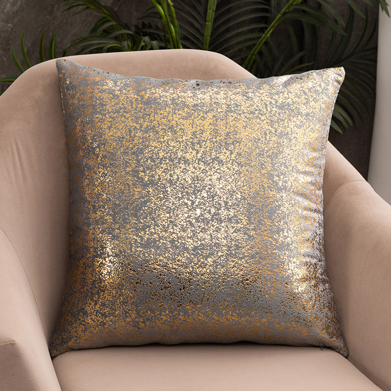Rich Velvet Snowflake Gold Stamping Pillowcase