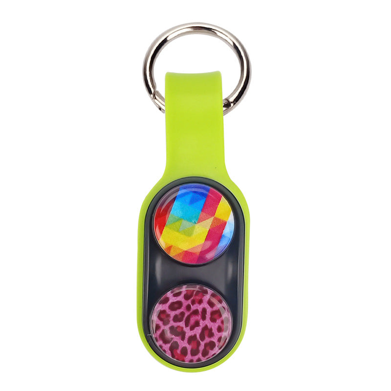 New Finger Decompression Toy Pop Puck Fidget Toys Hand Spinner Magnet Toys Colorful Decompression Toys For Adults Kids Gifts Key Chain