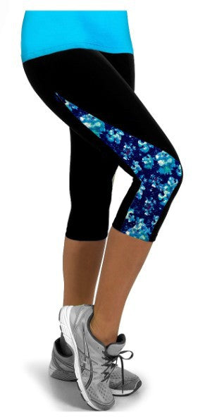 Fashion Side Triangle Stitching Cropped Trousers