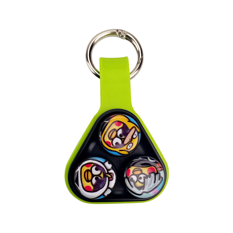 New Finger Decompression Toy Pop Puck Fidget Toys Hand Spinner Magnet Toys Colorful Decompression Toys For Adults Kids Gifts Key Chain