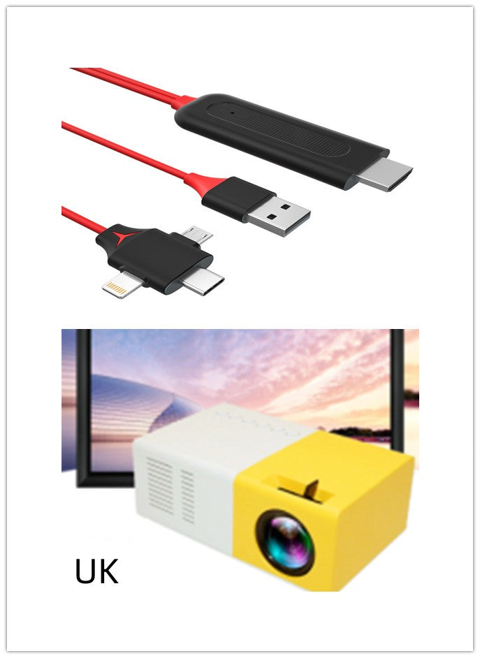 Portable 3D Led Cinema Mini Projector