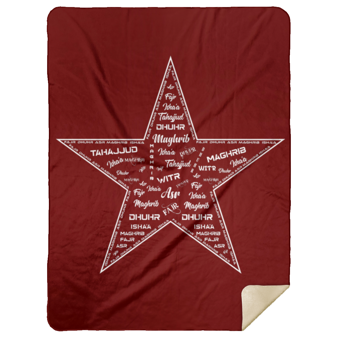 PRAYER NAMES BLANKET Premium Mink Sherpa Blanket 60x80 (MORE COLORS)