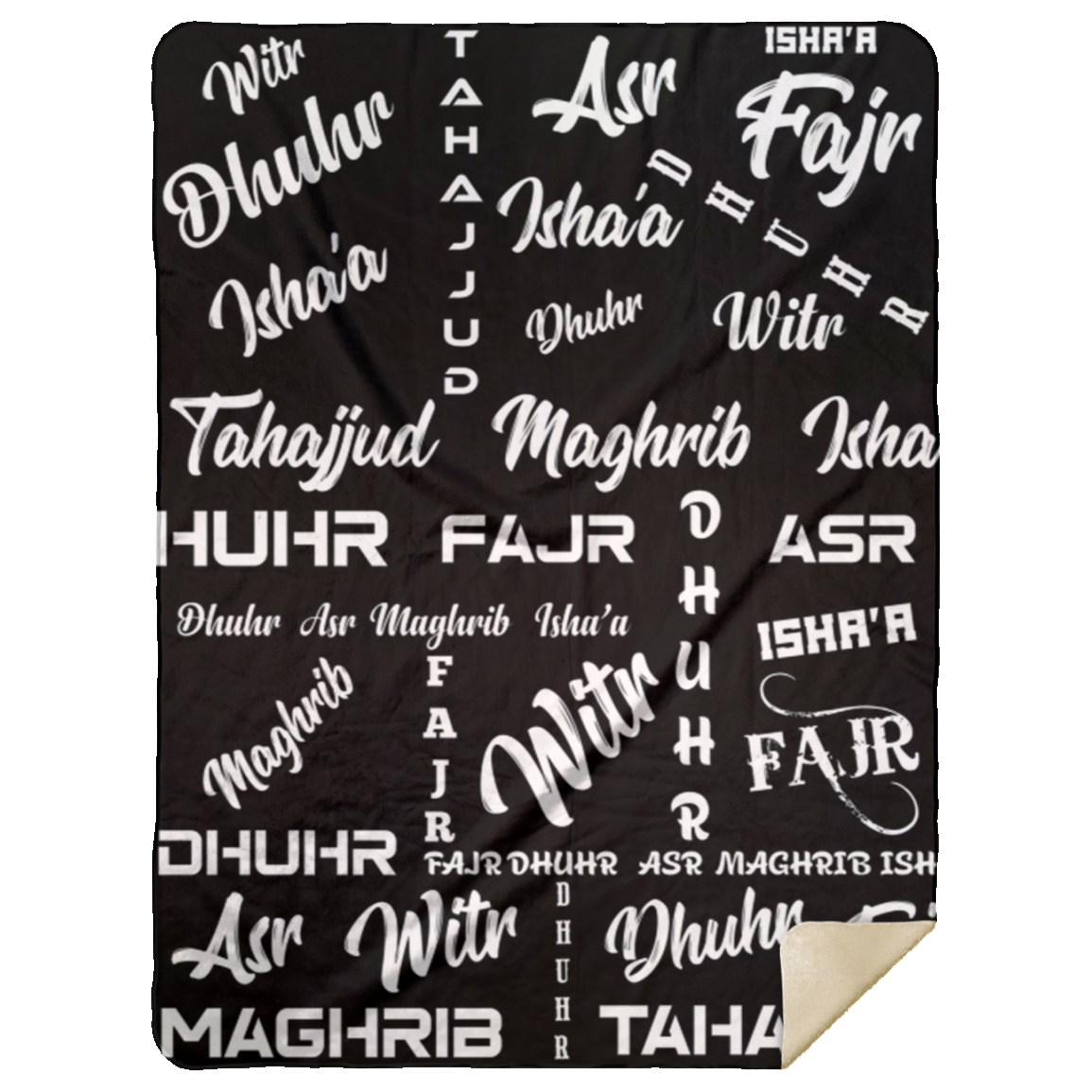 PRAYER NAMES BLANKET Premium Mink Sherpa Blanket 60x80 (MORE COLORS)