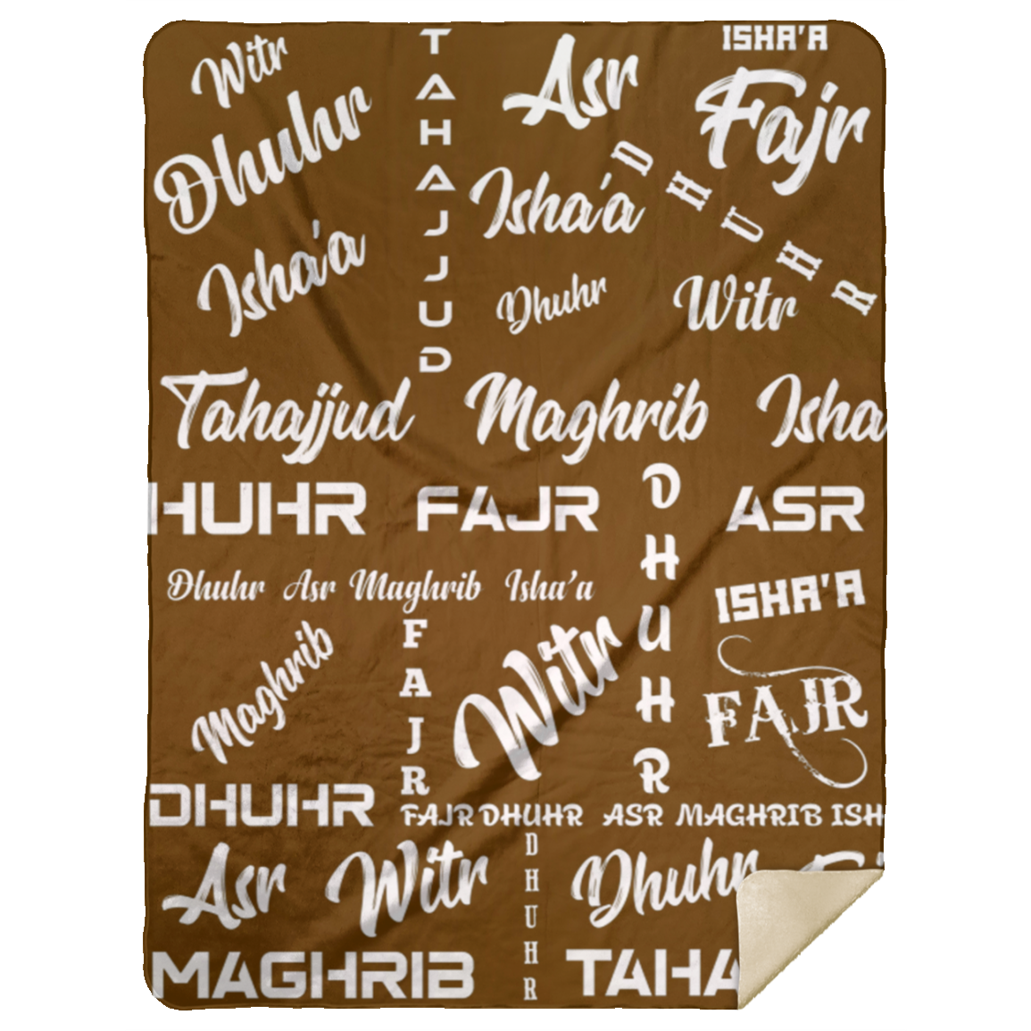 PRAYER NAMES BLANKET Premium Mink Sherpa Blanket 60x80 (MORE COLORS)