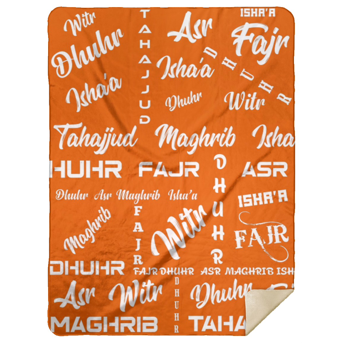 PRAYER NAMES BLANKET Premium Mink Sherpa Blanket 60x80 (MORE COLORS)