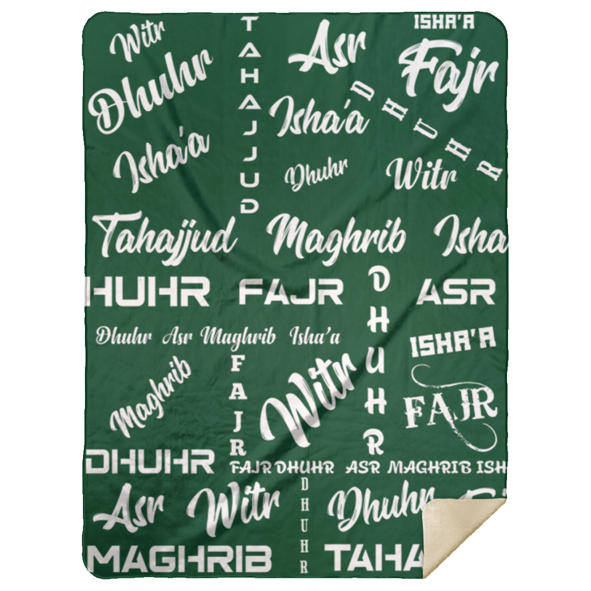 PRAYER NAMES BLANKET Premium Mink Sherpa Blanket 60x80 (MORE COLORS)