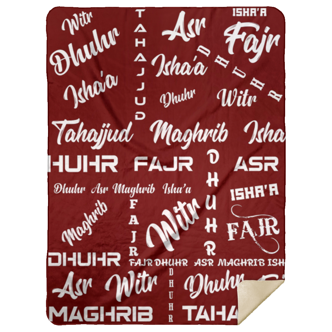 PRAYER NAMES BLANKET Premium Mink Sherpa Blanket 60x80 (MORE COLORS)