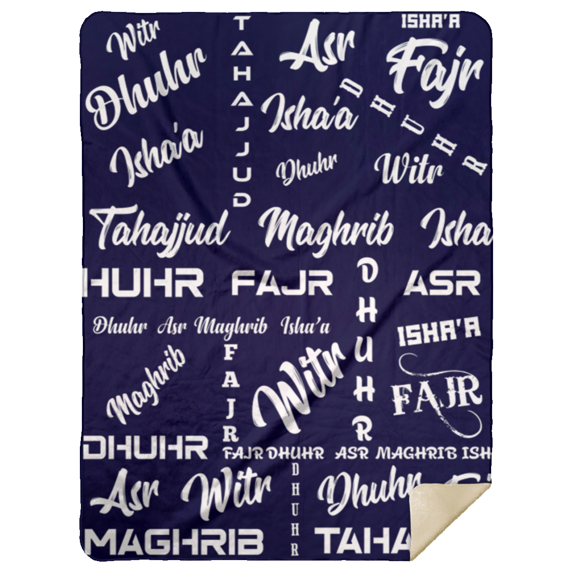 PRAYER NAMES BLANKET Premium Mink Sherpa Blanket 60x80 (MORE COLORS)