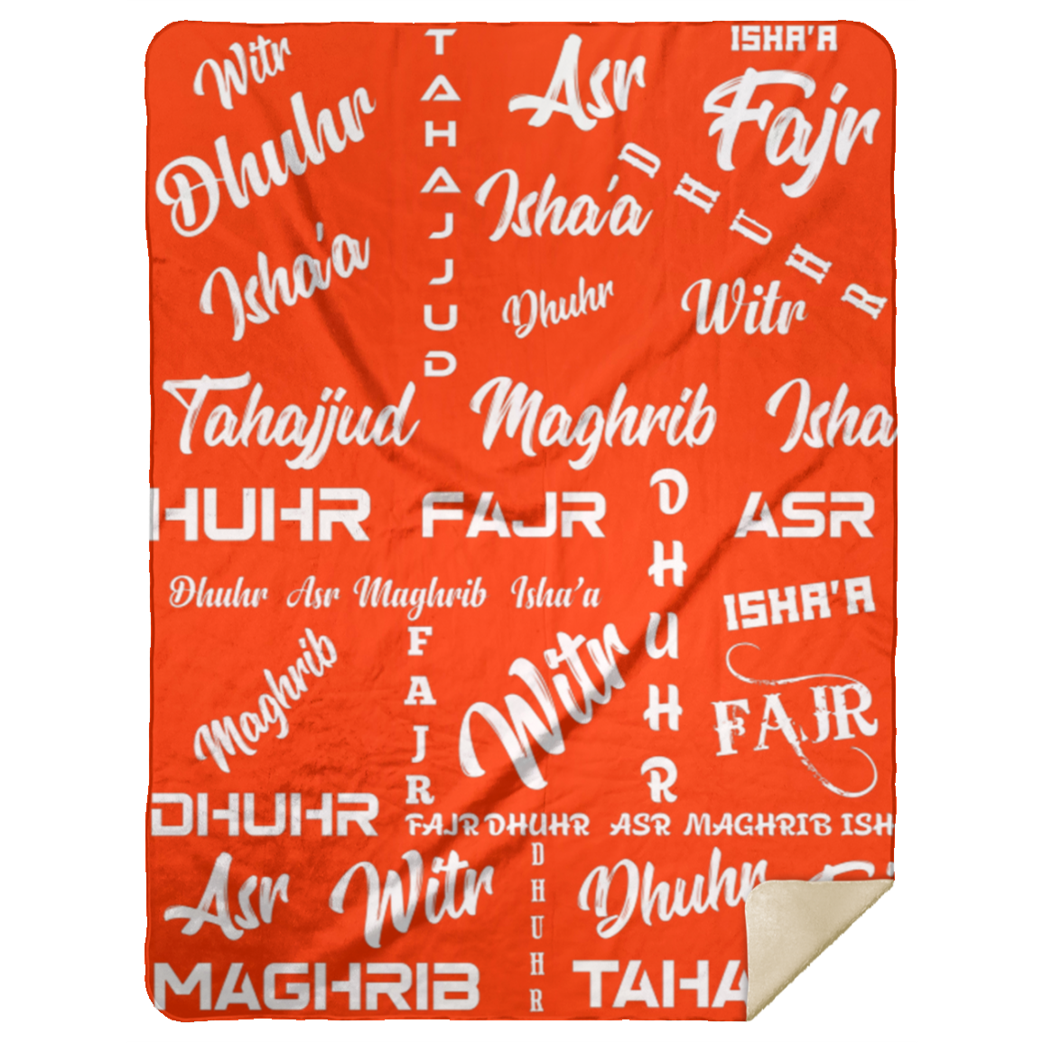 PRAYER NAMES BLANKET Premium Mink Sherpa Blanket 60x80 (MORE COLORS)
