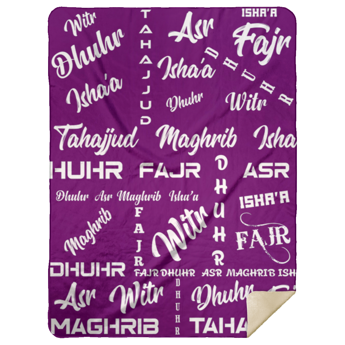 PRAYER NAMES BLANKET Premium Mink Sherpa Blanket 60x80 (MORE COLORS)