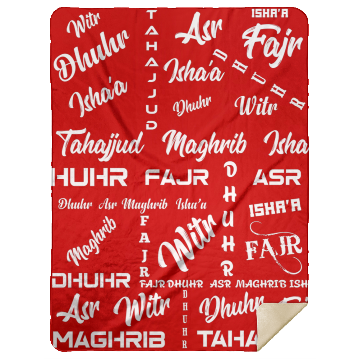 PRAYER NAMES BLANKET Premium Mink Sherpa Blanket 60x80 (MORE COLORS)