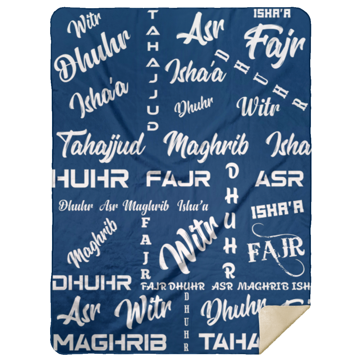 PRAYER NAMES BLANKET Premium Mink Sherpa Blanket 60x80 (MORE COLORS)
