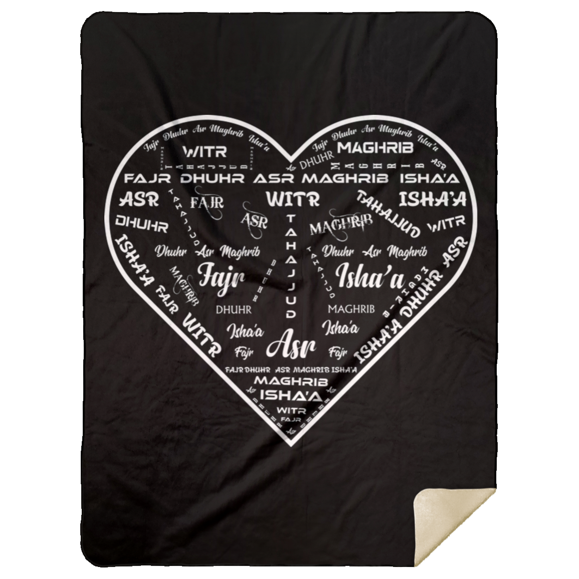 PRAYER NAMES BLANKET Premium Mink Sherpa Blanket 60x80 (MORE COLORS)