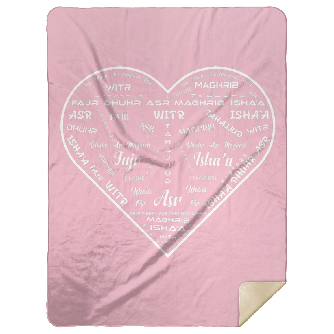 PRAYER NAMES BLANKET Premium Mink Sherpa Blanket 60x80 (MORE COLORS)