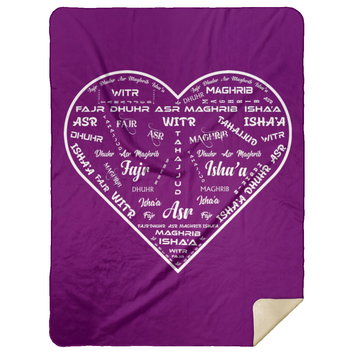 PRAYER NAMES BLANKET Premium Mink Sherpa Blanket 60x80 (MORE COLORS)