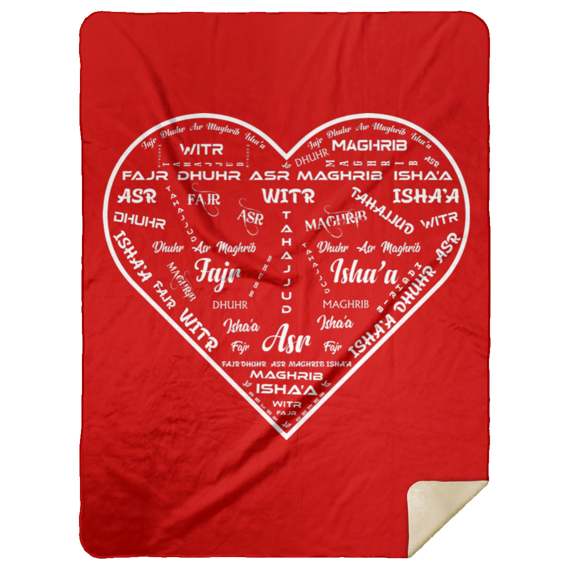 PRAYER NAMES BLANKET Premium Mink Sherpa Blanket 60x80 (MORE COLORS)