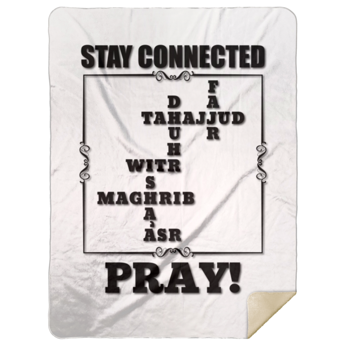 PRAYER NAMES BLANKET Premium Mink Sherpa Blanket 60x80 (MORE COLORS)