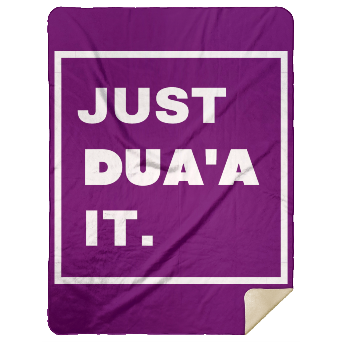 JUST DUA'A IT.  Premium Mink Sherpa Blanket 60x80 (MORE COLORS)