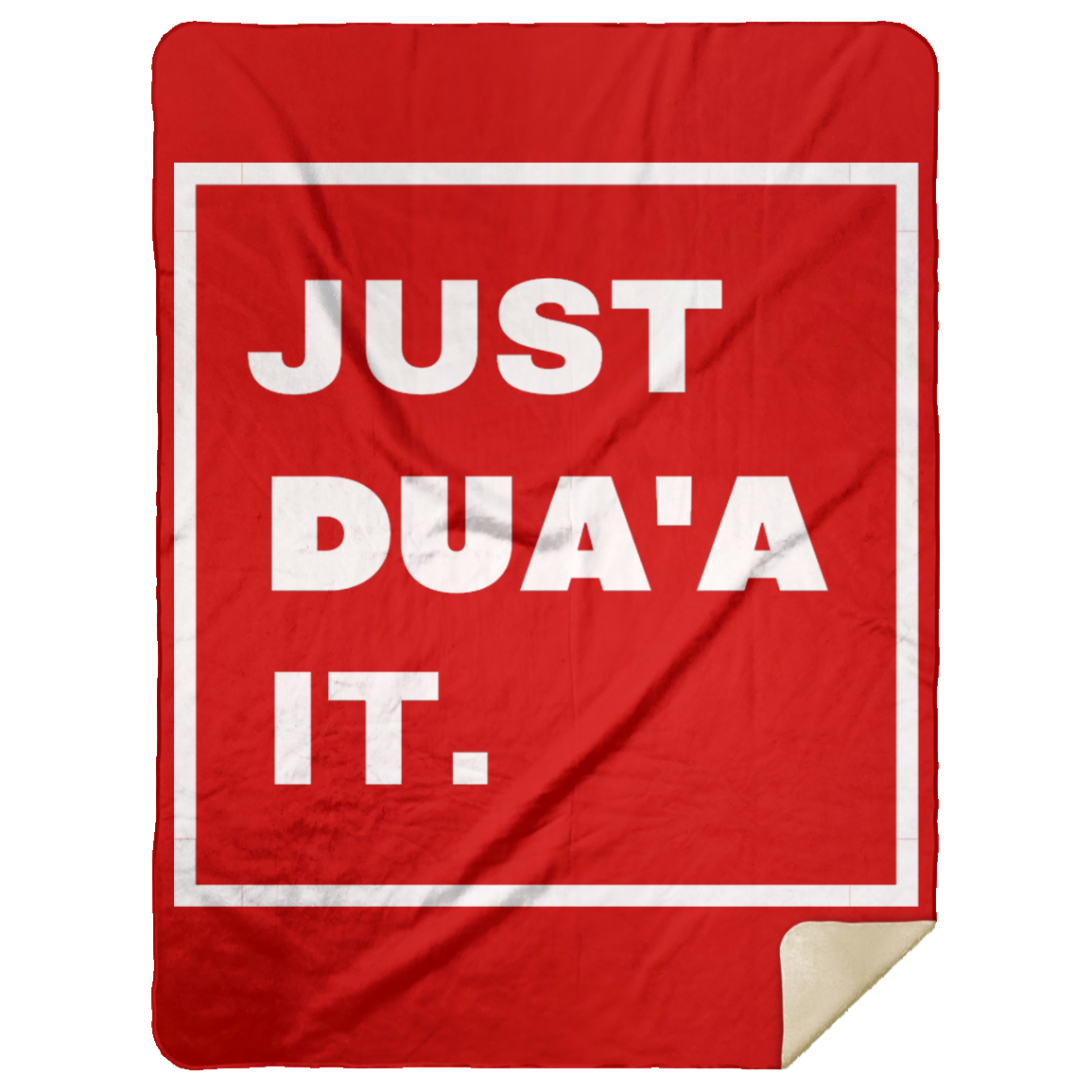 JUST DUA'A IT.  Premium Mink Sherpa Blanket 60x80 (MORE COLORS)