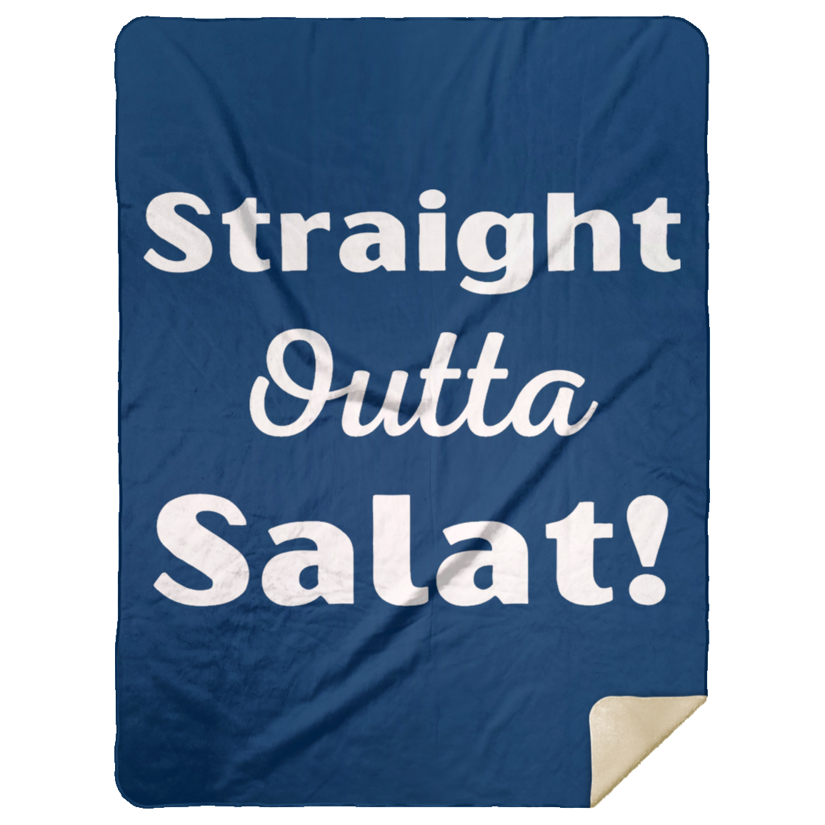 STRAIGHT OUTTA SALAT! BLANKET Premium Mink Sherpa Blanket 60x80 (MORE COLORS)