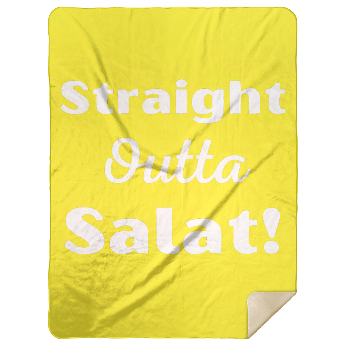 STRAIGHT OUTTA SALAT! BLANKET Premium Mink Sherpa Blanket 60x80 (MORE COLORS)