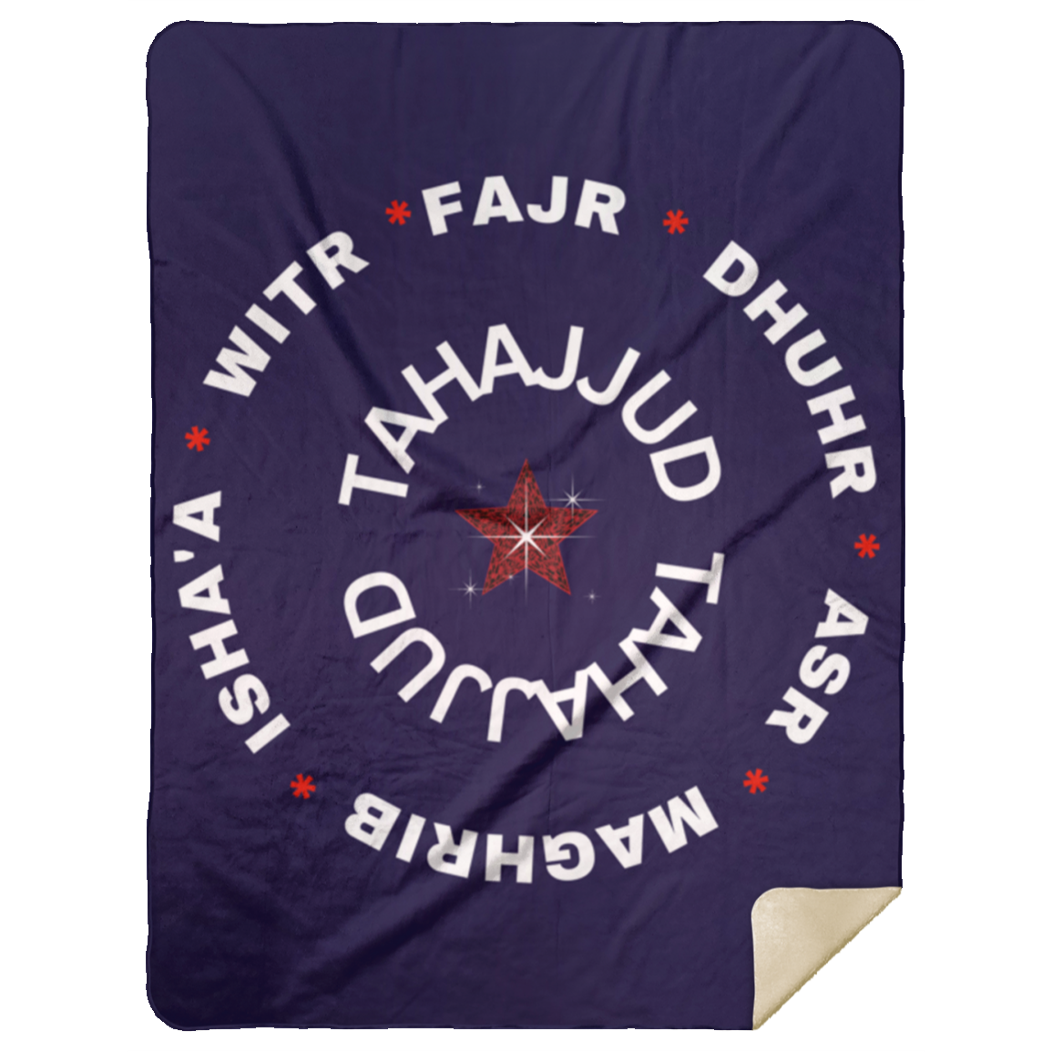 PRAYER NAMES BLANKET Premium Mink Sherpa Blanket 60x80