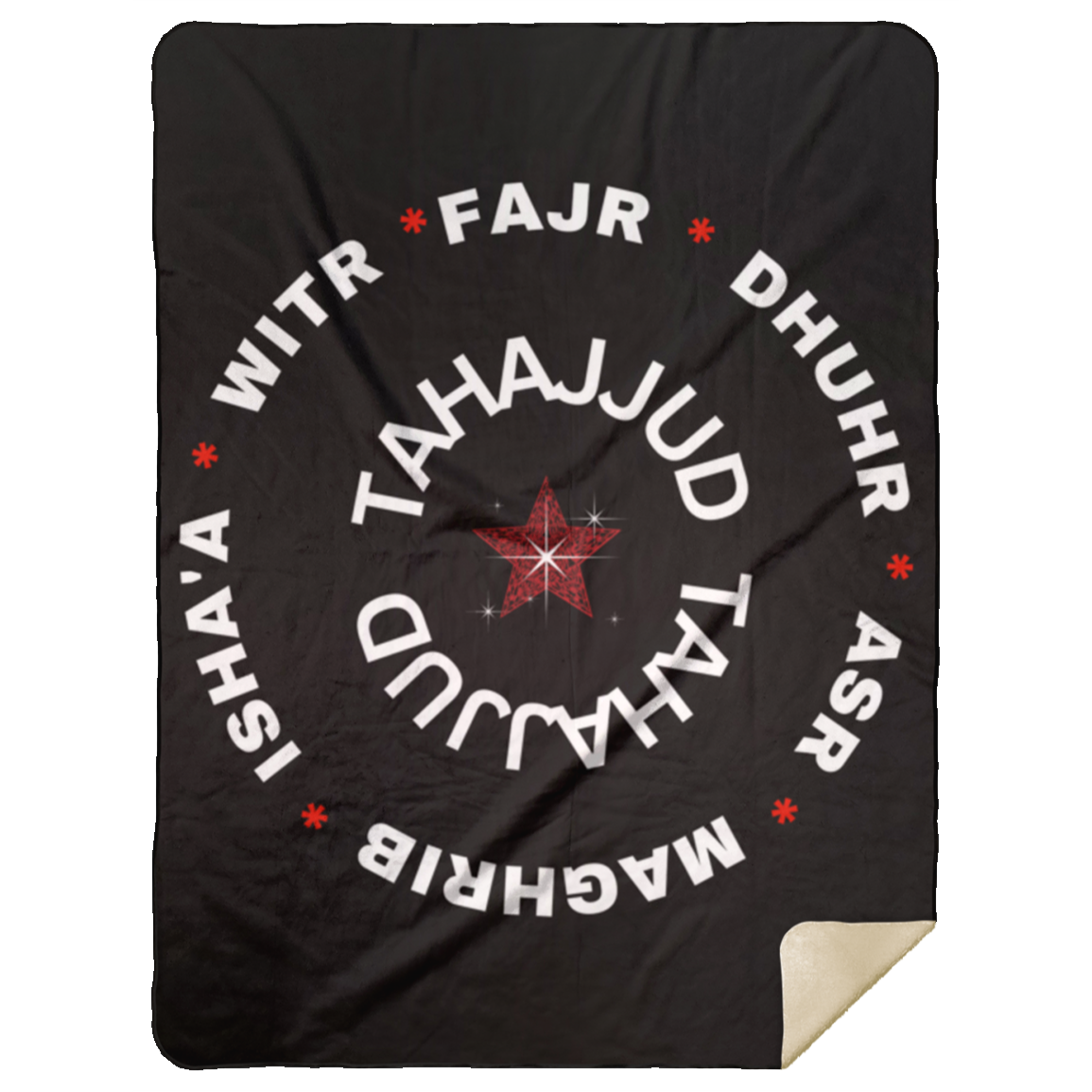 PRAYER NAMES BLANKET Premium Mink Sherpa Blanket 60x80