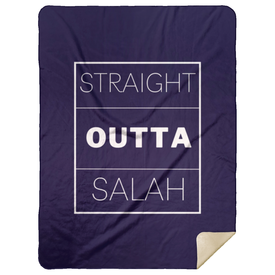 STRAIGHT OUTTA SALAH BLANKET Premium Mink Sherpa Blanket 60x80